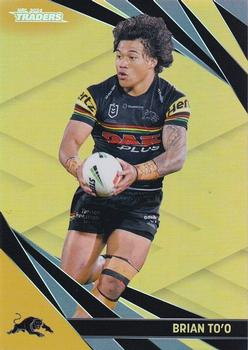 2024 NRL Traders Titanium - Gold Special #GS107 Brian To'o Front